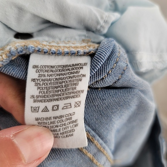 Free People Hi-Rise Medium Wash Stretch Ankle Jeans Size 30 - Picture 4 of 5